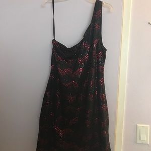 Black and Red Club Dress